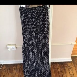 Long strapless dress